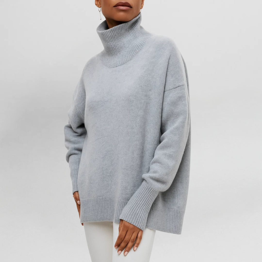 Stefanie | Warm and Elegant Sweater with High Collar