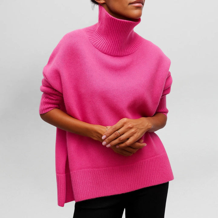 Stefanie | Warm and Elegant Sweater with High Collar