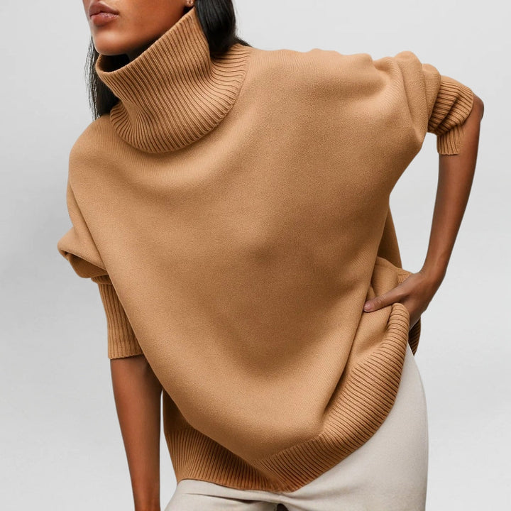Stefanie | Warm and Elegant Sweater with High Collar