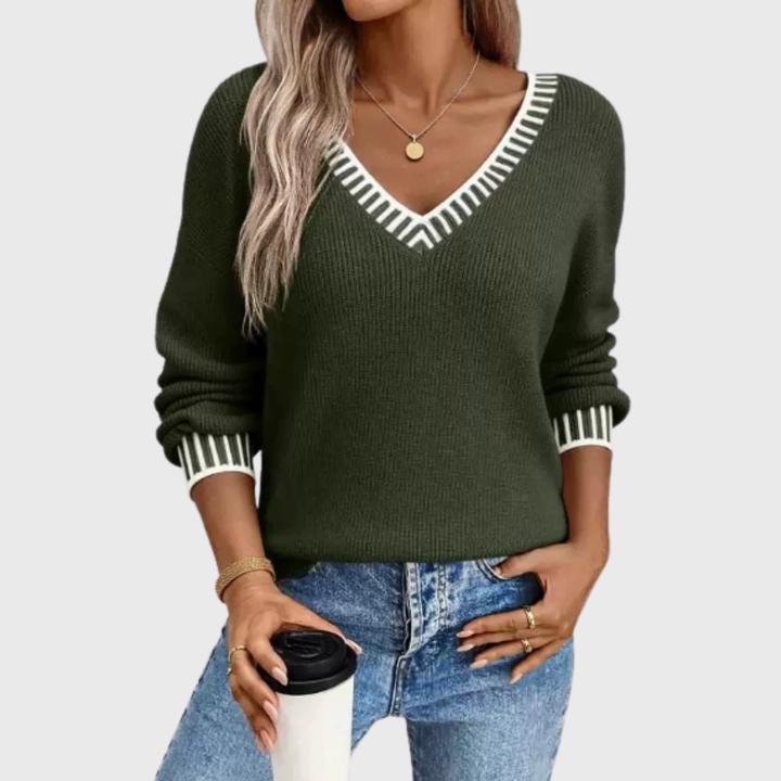 Mara | Soft V-Neck Sweater