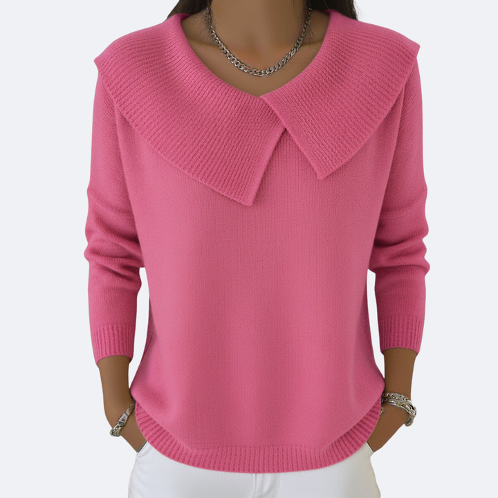 LUCIA - Warm Sweater with Soft Collar