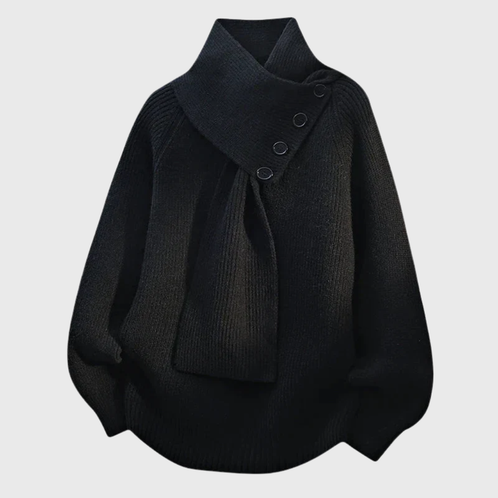 Elisa | Elegant Sweater with Shawl Collar
