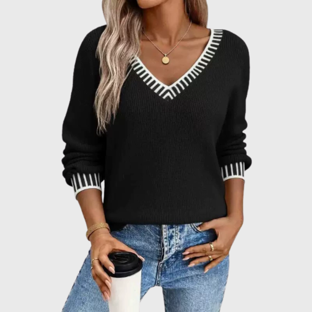 Mara | Soft V-Neck Sweater
