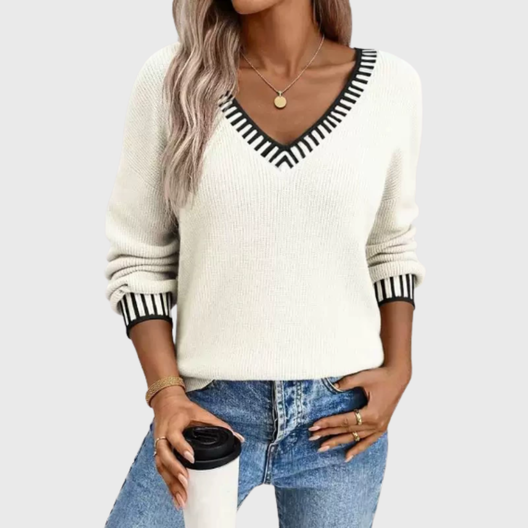 Mara | Soft V-Neck Sweater