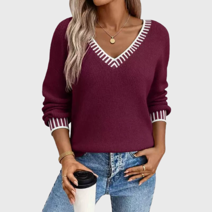 Mara | Soft V-Neck Sweater