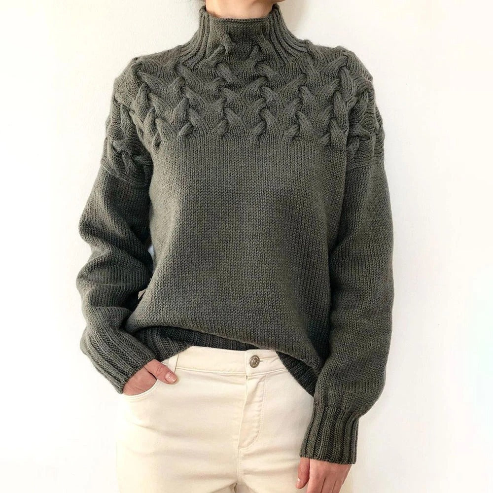 Loretta | Soft and Cozy Sweater with a High Collar