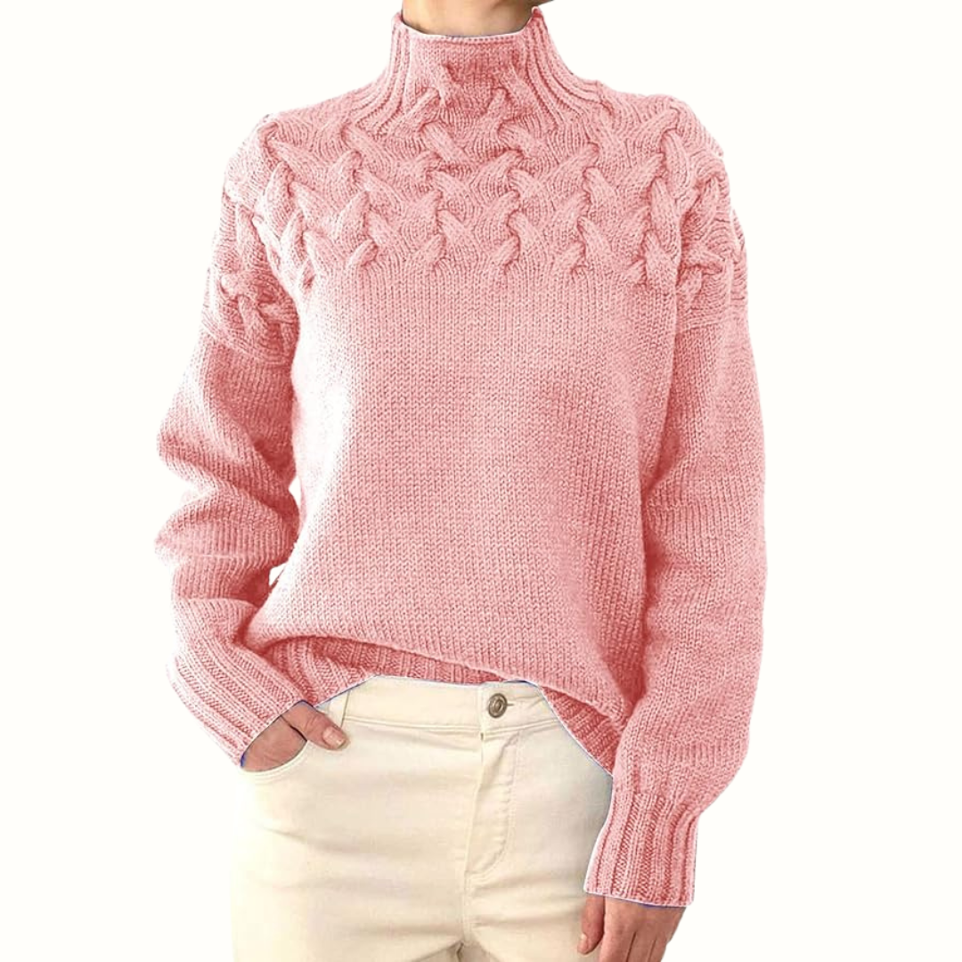 Loretta | Soft and Cozy Sweater with a High Collar