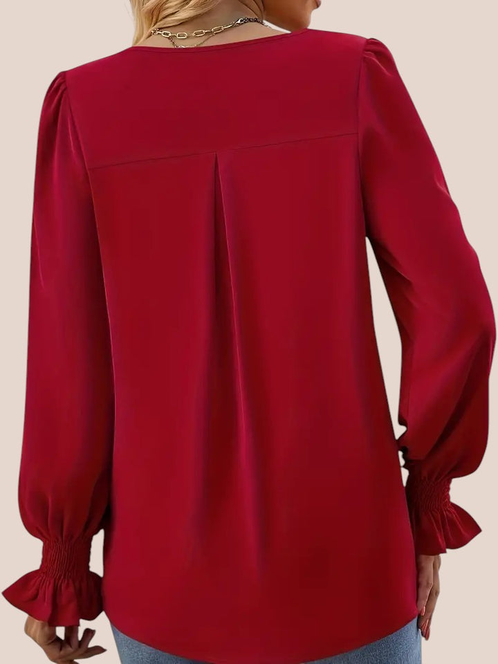 Mira | Elegant Blouse with V-Neck