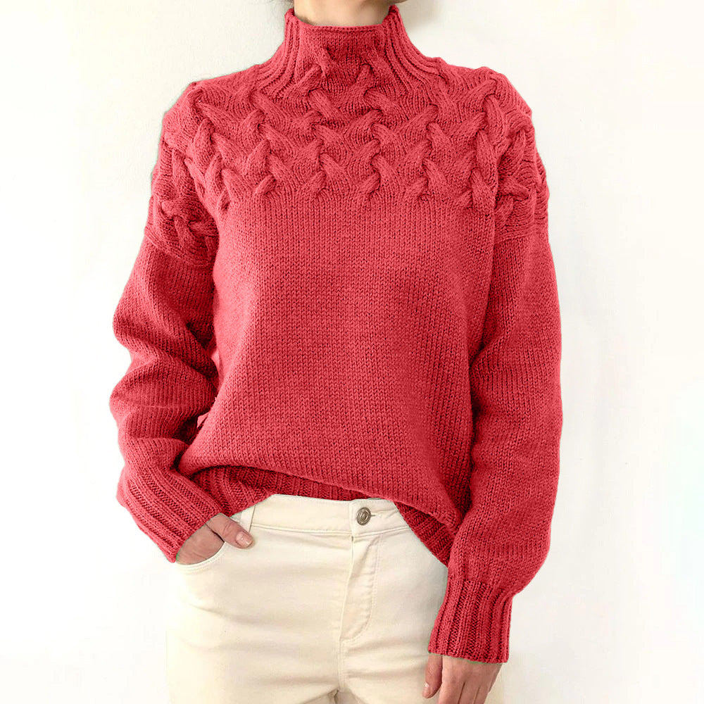 Loretta | Soft and Cozy Sweater with a High Collar