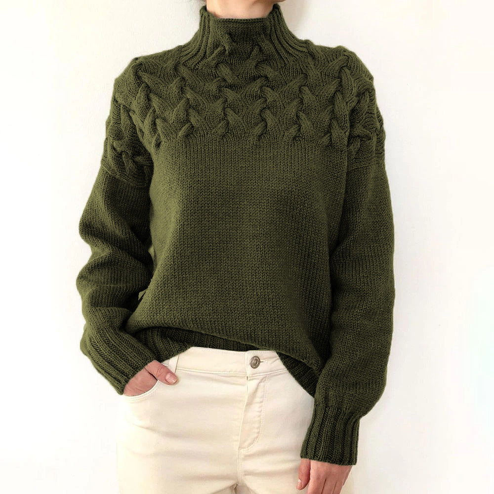 Loretta | Soft and Cozy Sweater with a High Collar