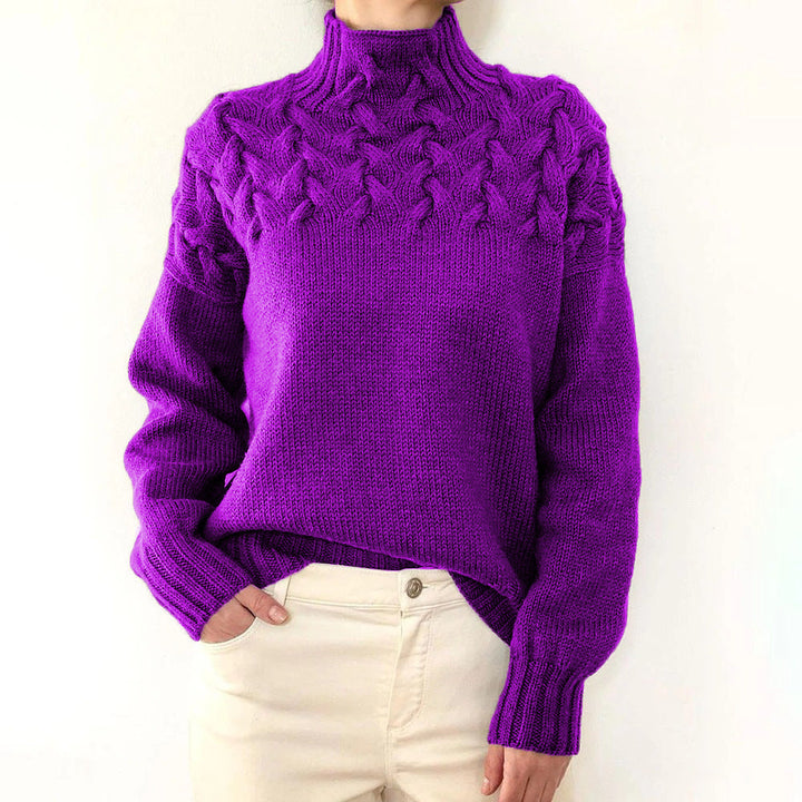 Loretta | Soft and Cozy Sweater with a High Collar
