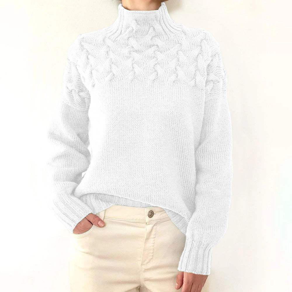 Loretta | Soft and Cozy Sweater with a High Collar