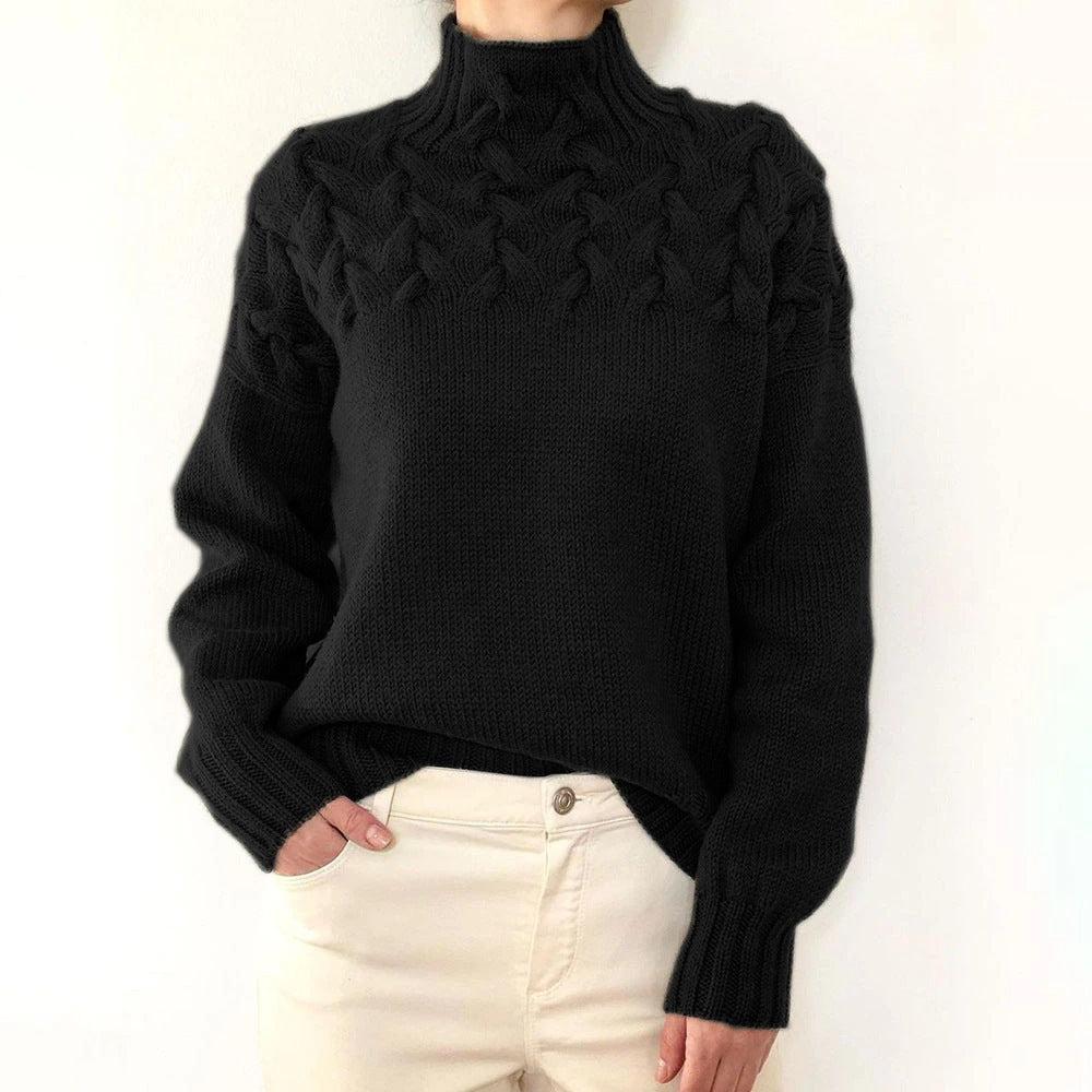 Loretta | Soft and Cozy Sweater with a High Collar