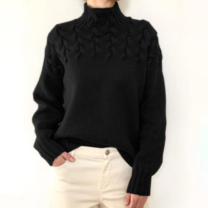 Loretta | Soft and Cozy Sweater with a High Collar